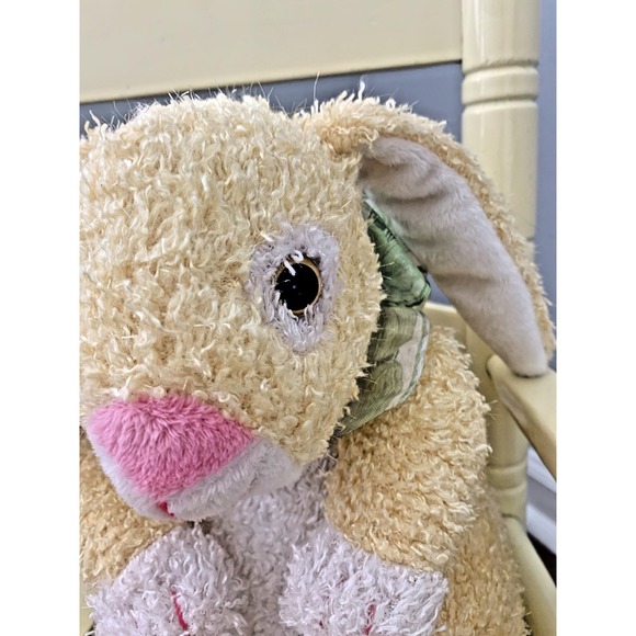 Dan Dee Plush Bunny Yellow White Rabbit Easter Collector's Choice Floppy Ears - Picture 5 of 8